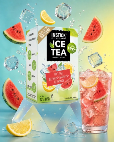 Sugar-Free Melon & Lemon Iced Tea with Black Tea Extract, 12 Sticks &times; 0,5-1 L — Alternate product image