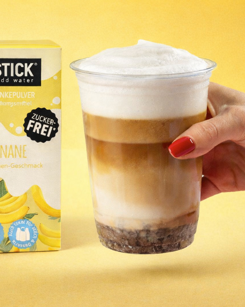 קפה בננה מוקצף ללא סוכר