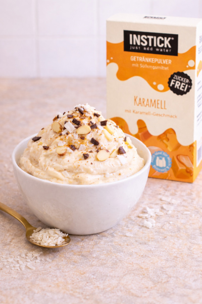 יוגורט קרמל מוקצף