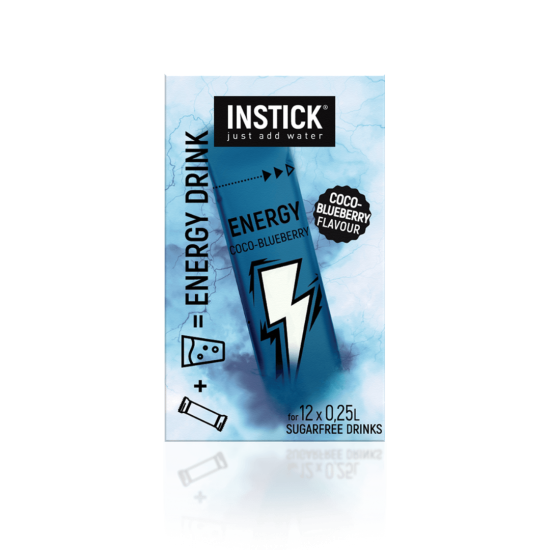 Энергетик без сахара вкус кокос-черника – 12 стиков (0.25 л)