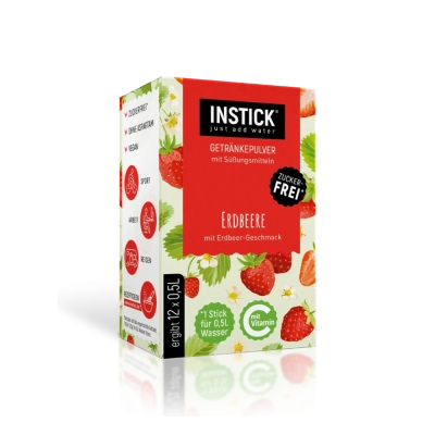 Sugar-Free Strawberry Drink, 12 Sticks &times; 0,5-1 L — Product image