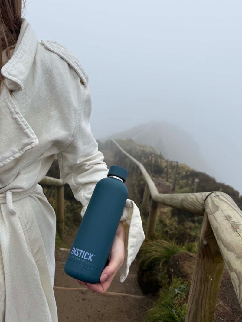 Художественная термобутылка тёмно-синяя (0.5 л)