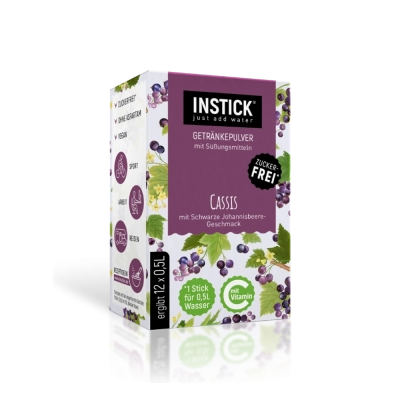 Sugar-Free Blackcurrant Drink, 12 Sticks &times; 0,5-1 L — Product image