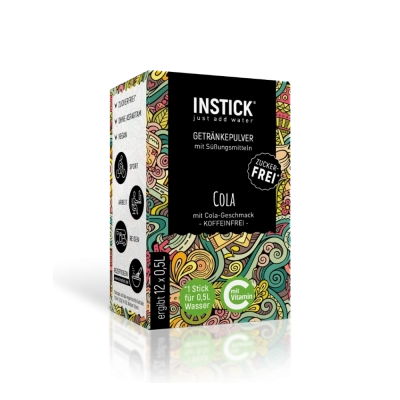 Sugar-Free Cola Drink, 12 Sticks &times; 0,5-1 L — Product image