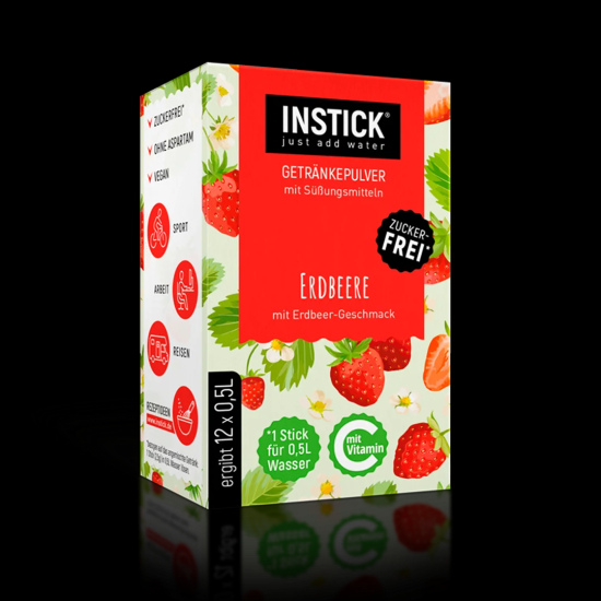 Sugar-free strawberry-flavored beverage