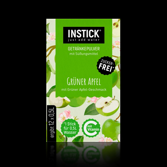 Sugar-free green apple-flavored beverage