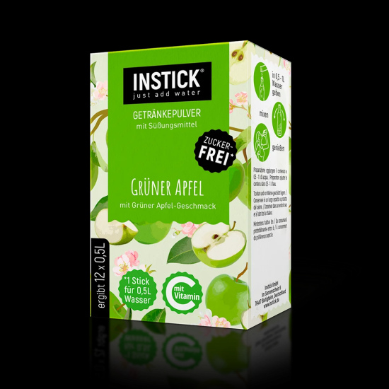 Sugar-free green apple-flavored beverage