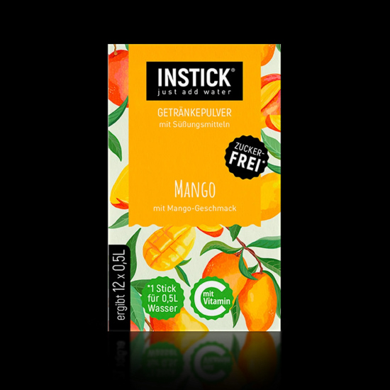 Sugar-free mango-flavored beverage