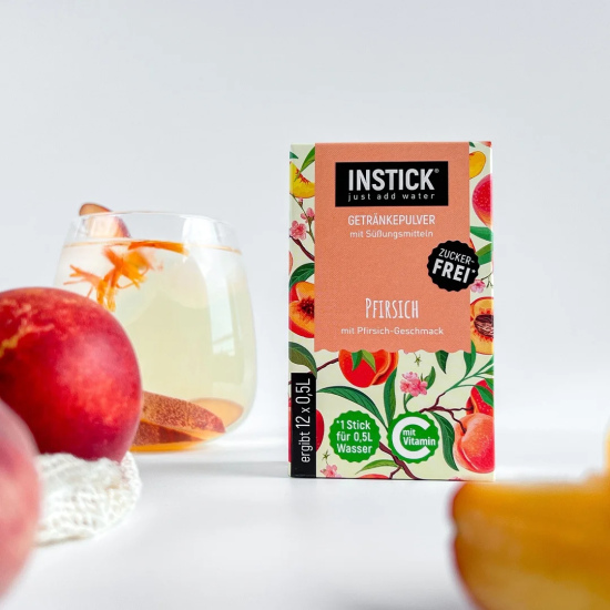 Sugar-free peach-flavored beverage