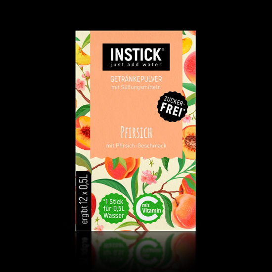 Sugar-free peach-flavored beverage