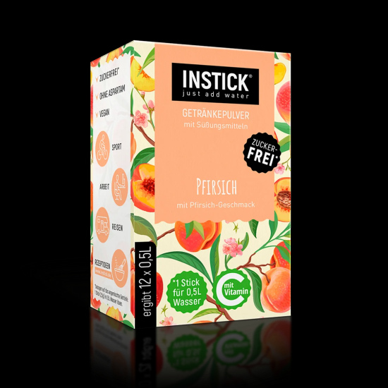 Sugar-free peach-flavored beverage