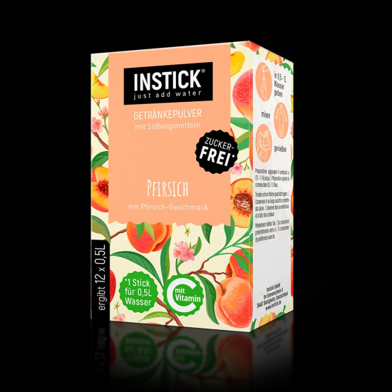 Sugar-free peach-flavored beverage