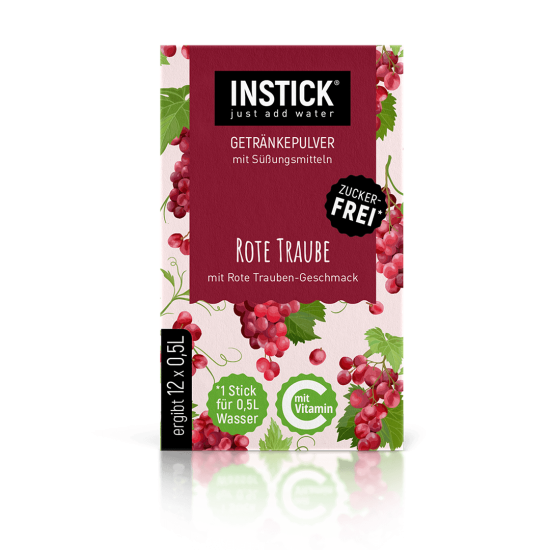 Red-grape flavored drink powder