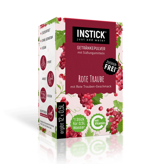 Red-grape flavored drink powder