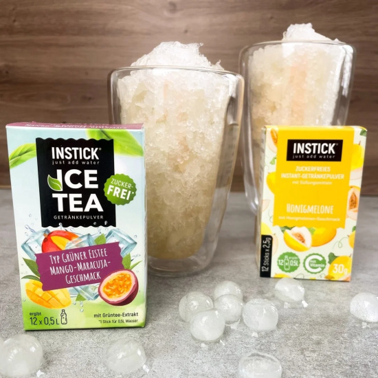 Sugar-free cold tea with the flavor of mango and passion fruit (green tea extract)