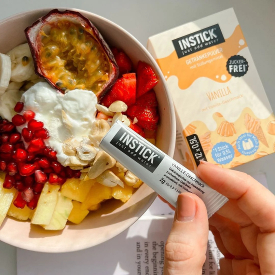 Sugar-free beverage with a vanilla flavor