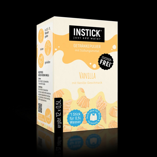 Sugar-free beverage with a vanilla flavor