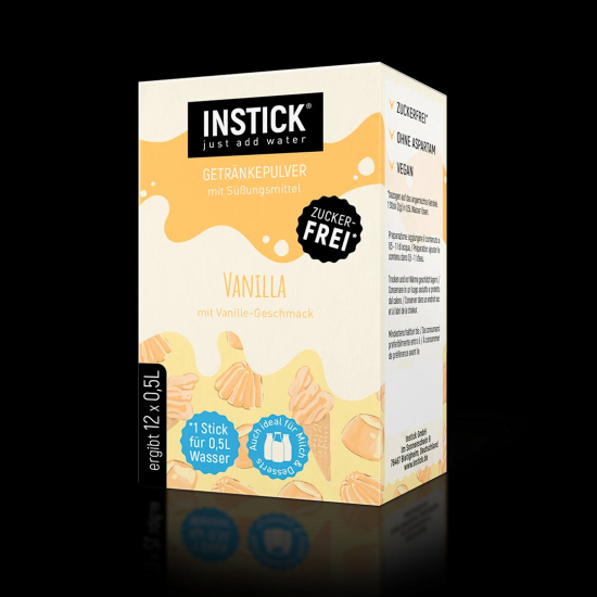 Sugar-free beverage with a vanilla flavor