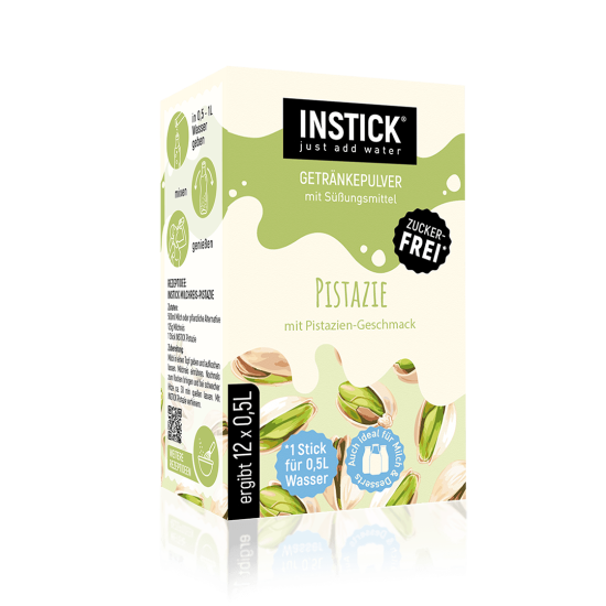 Sugar-free pistachio-flavored drink – with water or milk