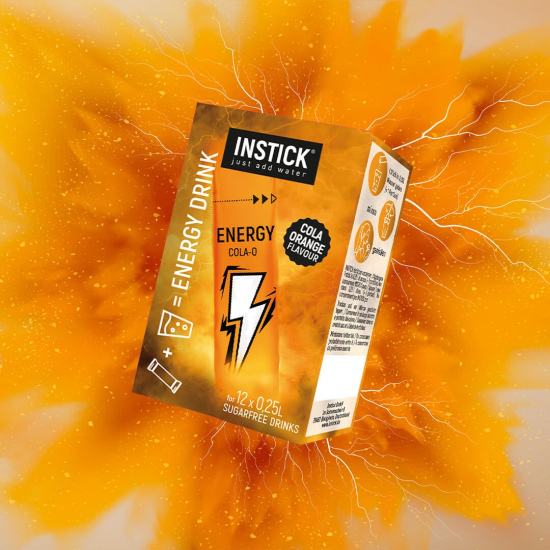 In English: Energy Cola-O – 12 units of 0.25 liters sugar-free energy drink