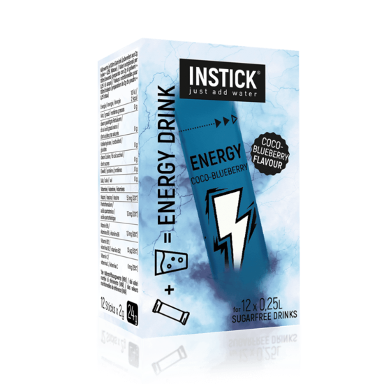 Sugar-free coconut-blueberry energy drink – 12 sticks for 0.25 L preparation