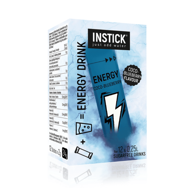 Sugar-free coconut-blueberry energy drink – 12 sticks for 0.25 L preparation