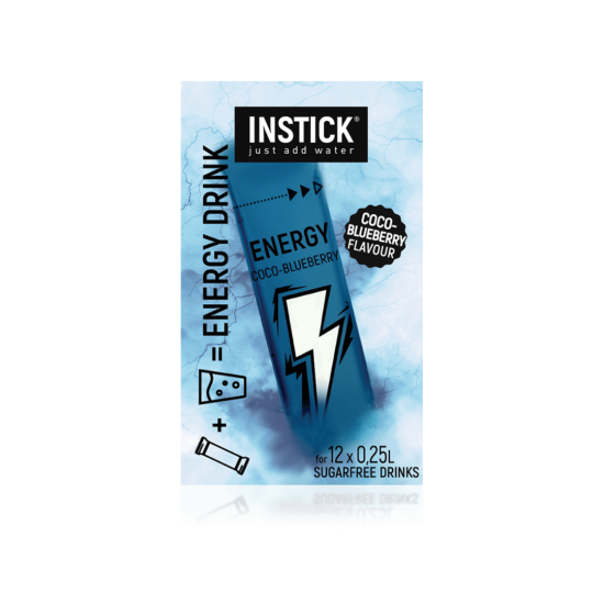 Sugar-free coconut-blueberry energy drink – 12 sticks for 0.25 L preparation