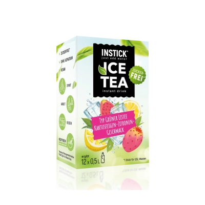 Sugar-Free Prickly Pear & Lemon Iced Tea with Green Tea Extract, 12 Sticks &times; 0,5-1 L — Product image