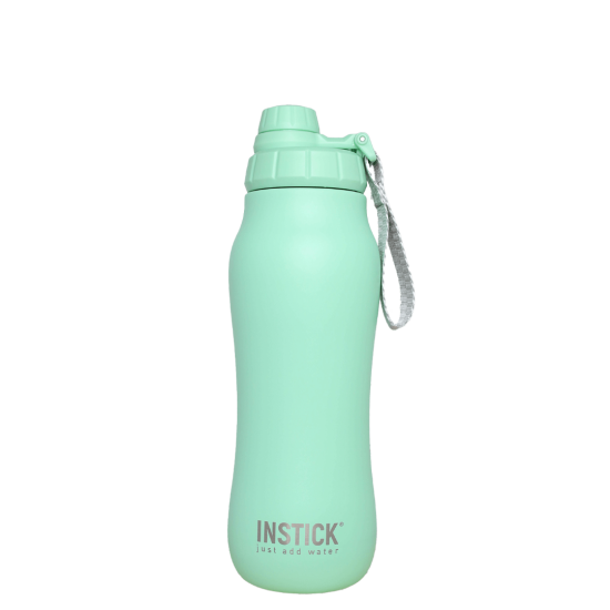 Rounded thermal water bottle with handle Mint (0.7 L)