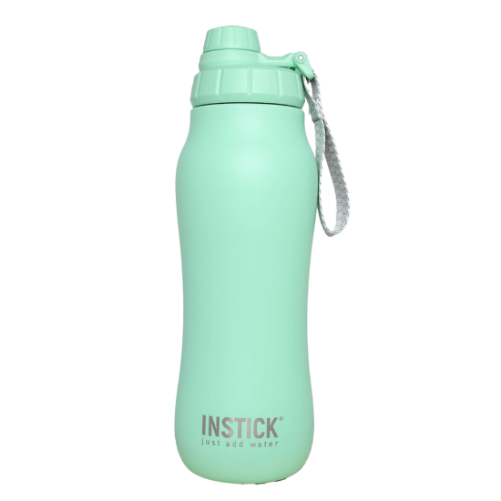 Rounded thermal water bottle with handle Mint (1.2 L)