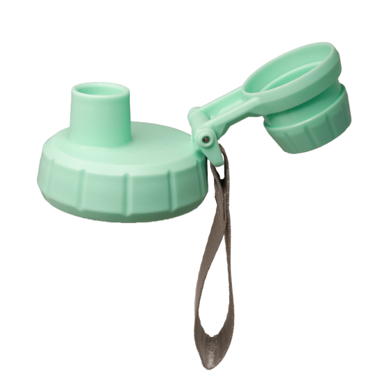 Rounded thermal water bottle with handle Mint (1.2 L)