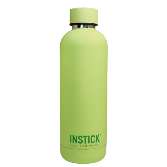 Lime-green thermal water bottle (0.75 L)
