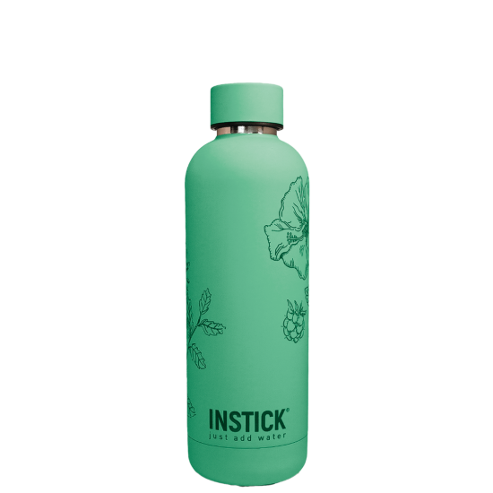 Apple-green illustrated thermal bottle (0.5 L)