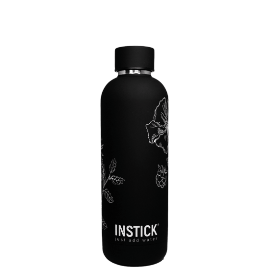 Black illustrated thermal bottle (0.5 L)