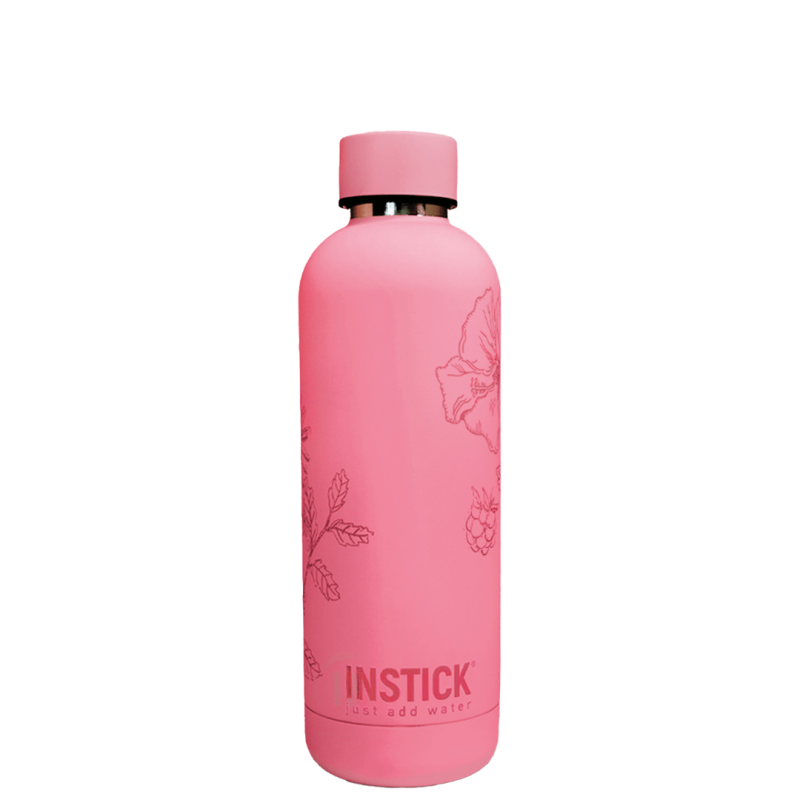Pink illustrated thermal bottle (0.5 L)