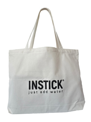 Sac en toile INSTICK avec fermeture &eacute;clair et poche int&eacute;rieure
