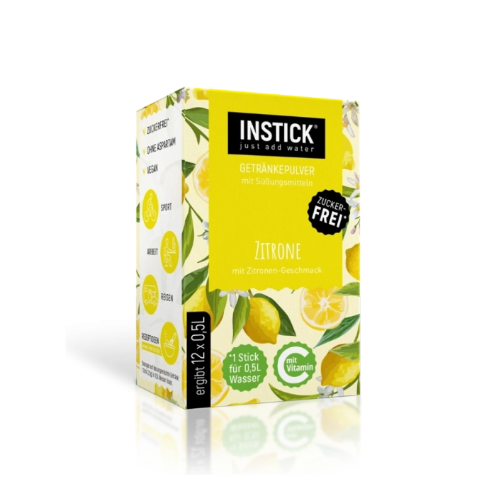 Boisson sans sucre Citron, 12 sticks × 0,5–1 L — image du produit
