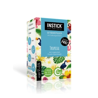 Boisson sans sucre Fruits tropicaux, 12 sticks &times; 0,5&ndash;1 L — Image du produit