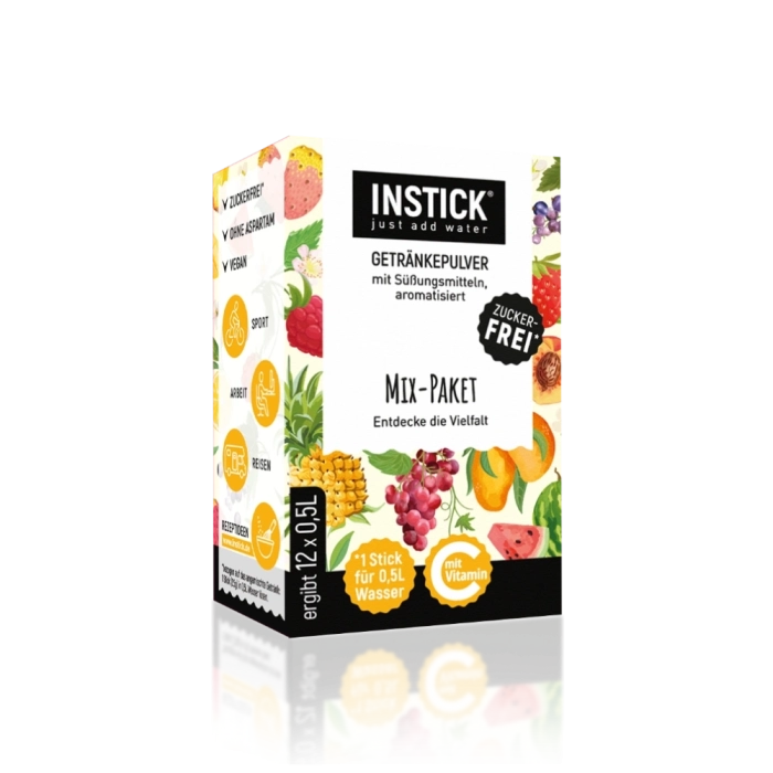 Assortiment de boissons sans sucre, 12 sticks × 0,5–1 L — image du produit