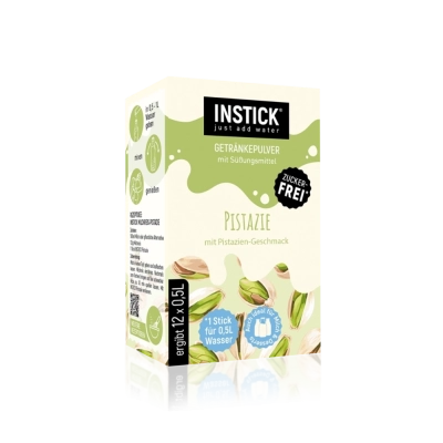 Boisson lact&eacute;e sans sucre Pistache, 12 sticks &times; 0,5 L — Image du produit