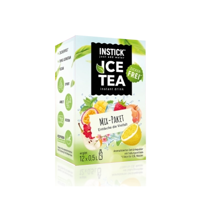 Assortiment de th&eacute;s glac&eacute;s sans sucre, 12 sticks &times; 0,5&ndash;1 L — Image du produit