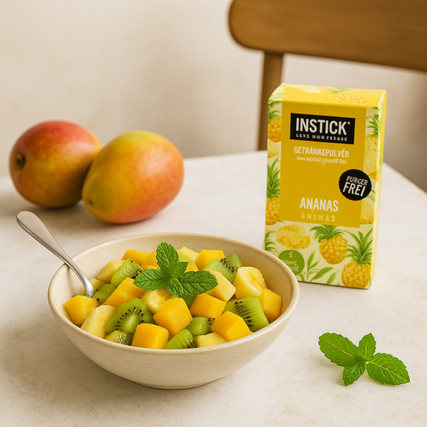 סלט פירות אקזוטי עם נגיעת אננס