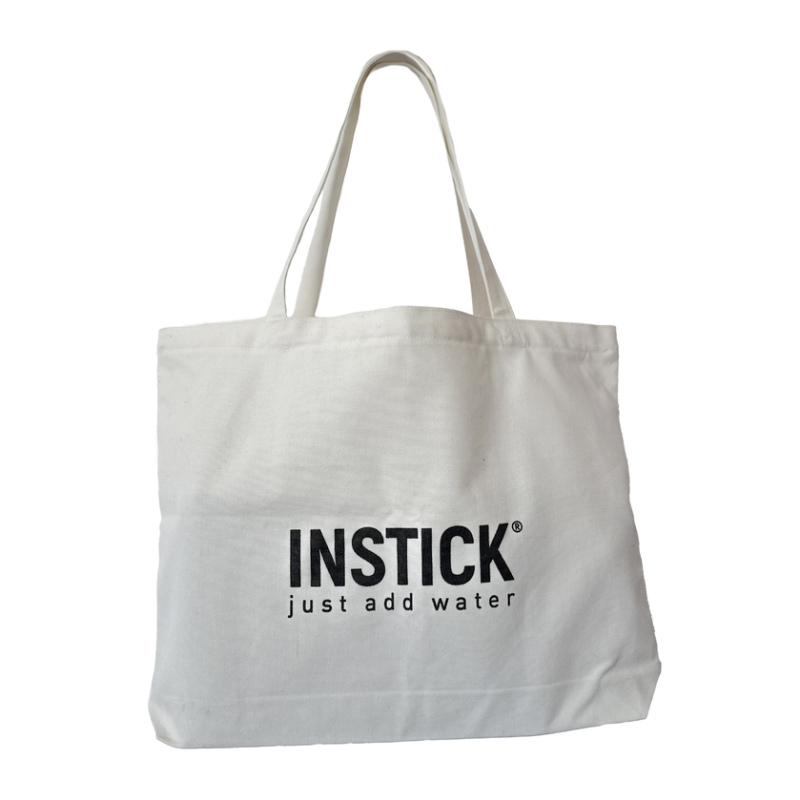 תיק בד Instick עם רוכסן וכיס פנימי