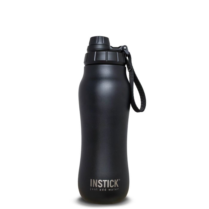 בקבוק תרמי Curvy INSTICK 0.7 ל׳ — שחור — תמונת מוצר