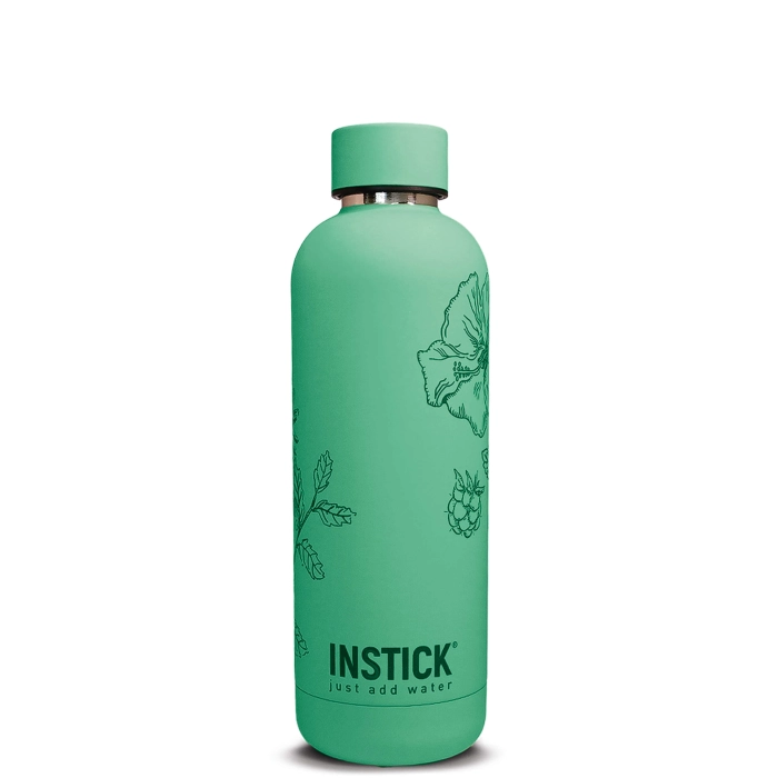 בקבוק תרמי Slim Floral INSTICK 0.75 ל׳ — תפוח — תמונת מוצר