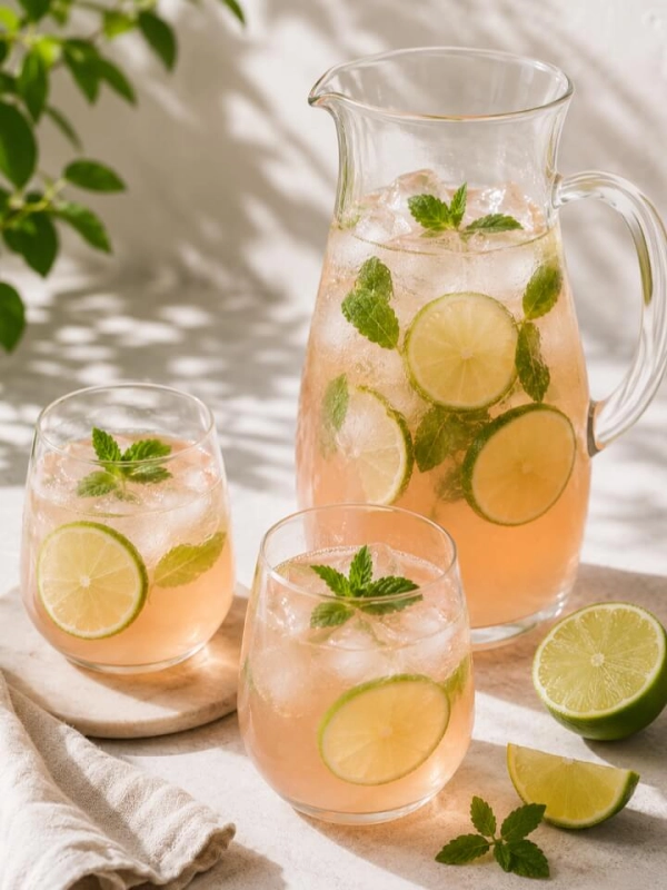Boisson p&eacute;tillante rhubarbe & citron