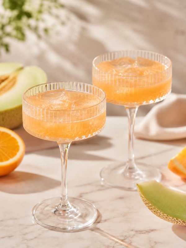 Melon & Orange Sparkling Cocktail