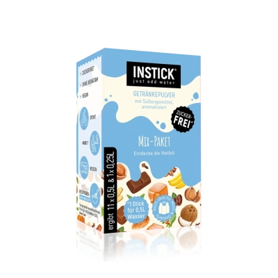 מארז מיקס משקאות חלביים INSTICK - אבקה להכנת משקאות ללא סוכר — תמונת מוצר