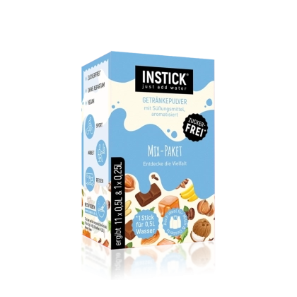 מארז מיקס משקאות חלביים INSTICK - אבקה להכנת משקאות ללא סוכר