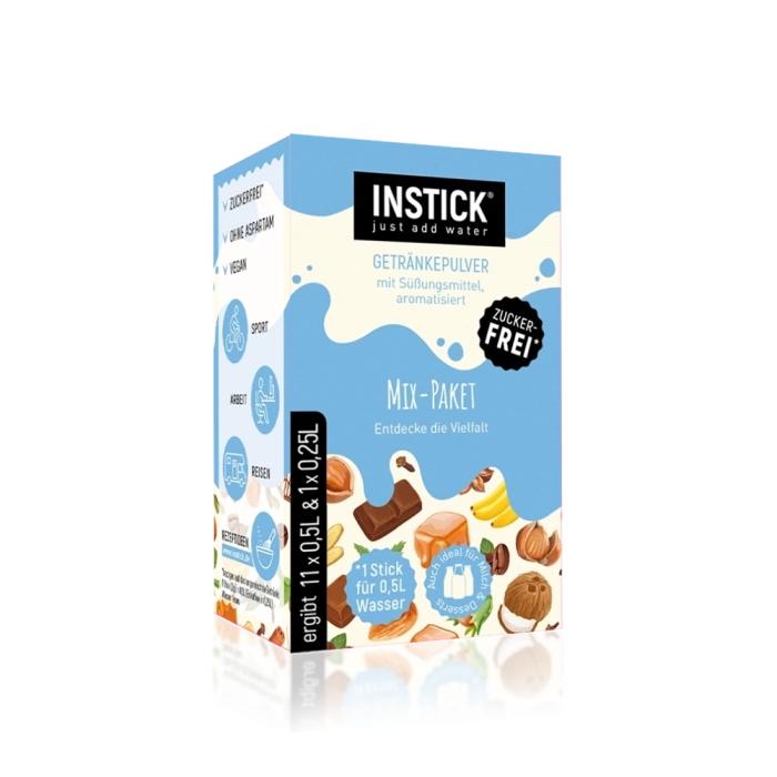 מארז מיקס משקאות חלביים INSTICK - אבקה להכנת משקאות ללא סוכר — תמונת מוצר